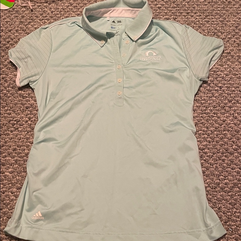 Adidas Pastel Blue Golf Polo